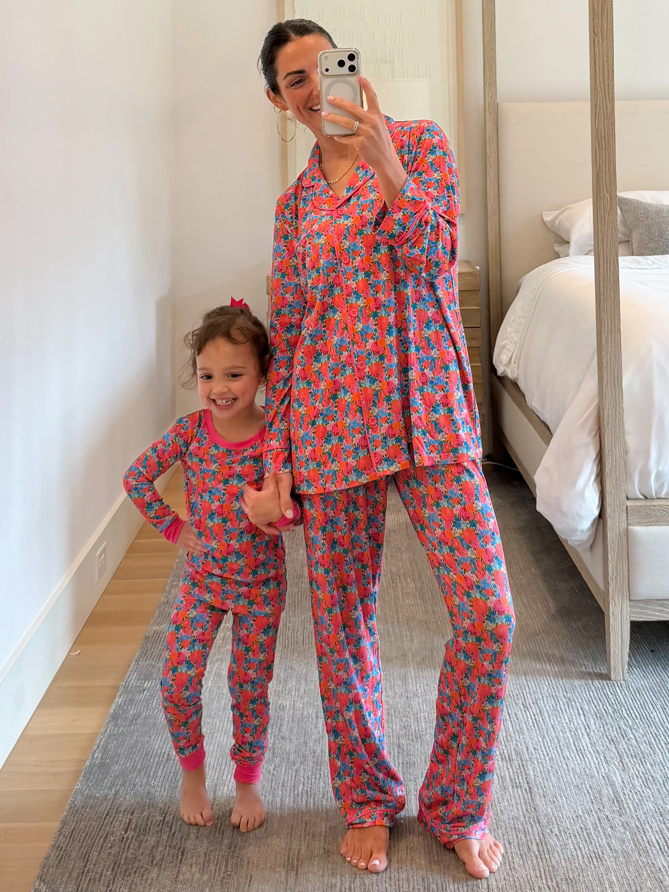 Kids Bold Blooms Two-Piece Ribbed Set | Tiny Talulah - Image 3